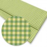 Tela cuadros vichy verde
