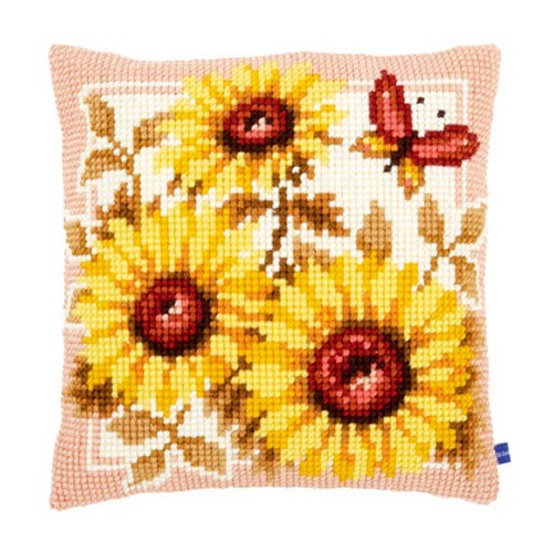 Cojín girasoles