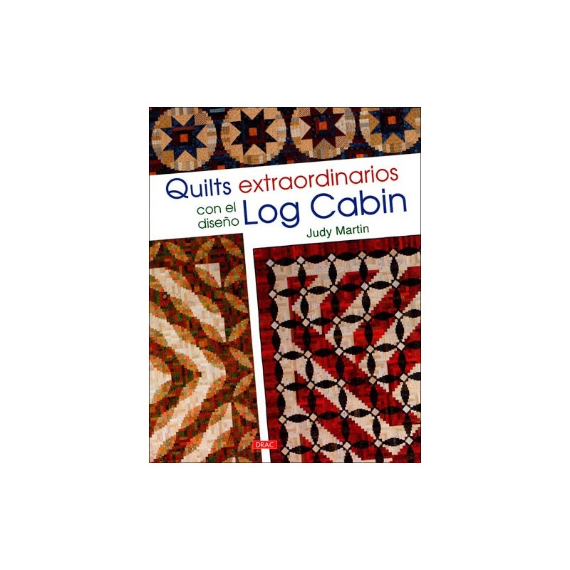 Libro quilts con diseño log cabin