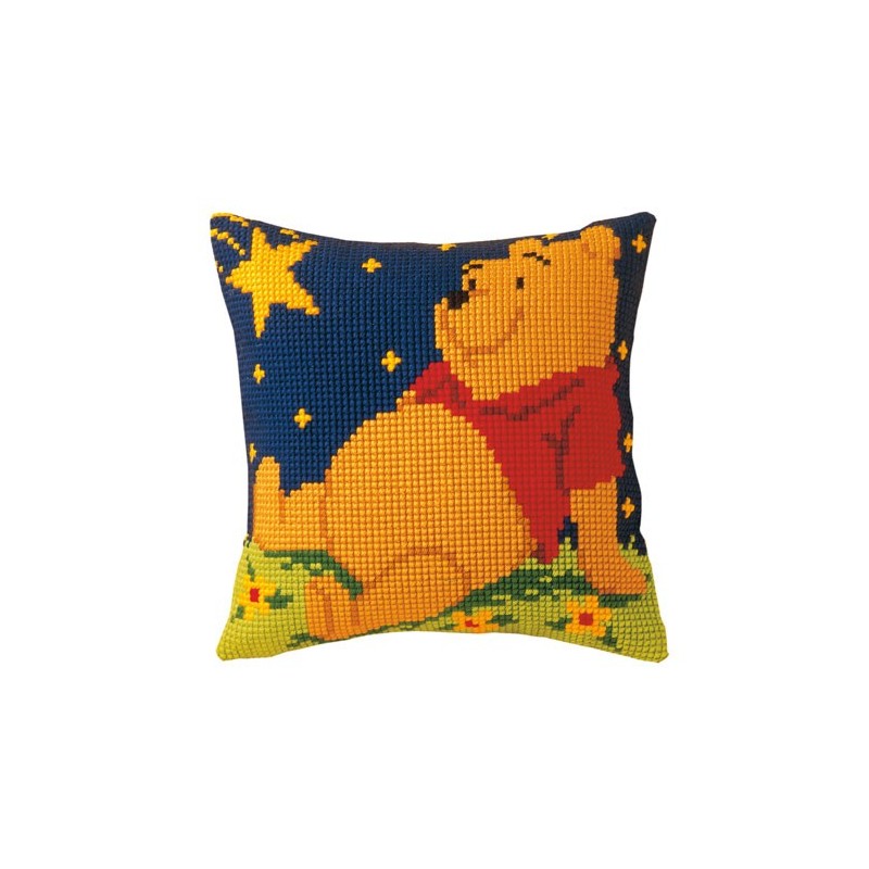 Cojín winnie en las estrellas