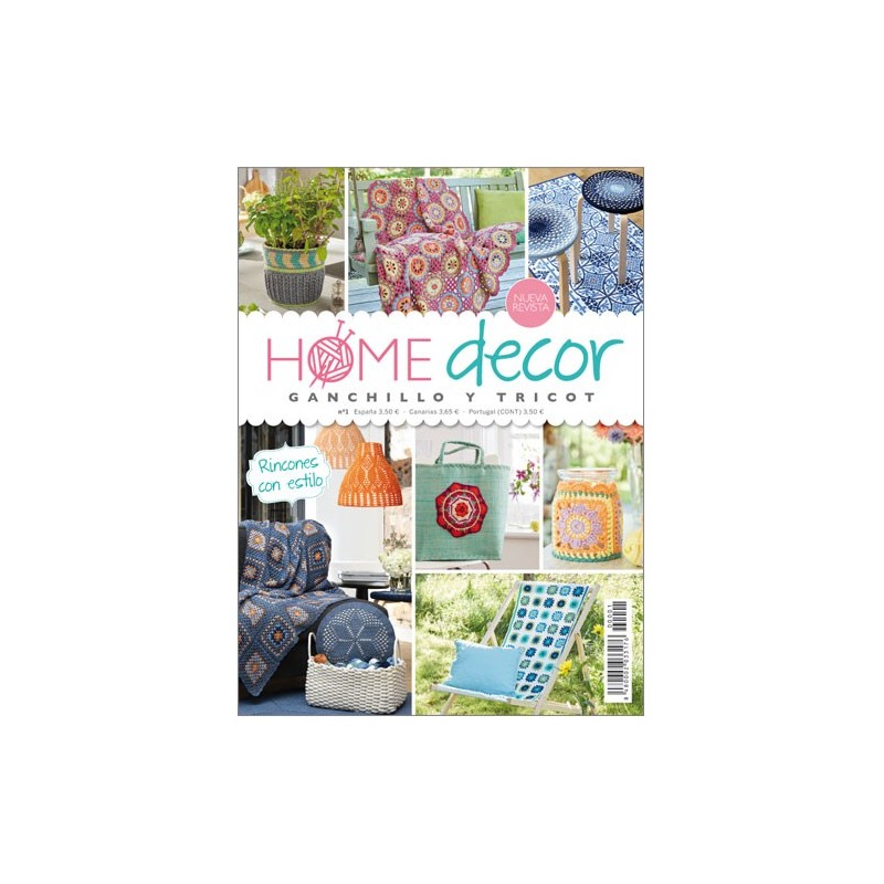 Revista tricot Home Decor nº 1 - Hogares con estilo