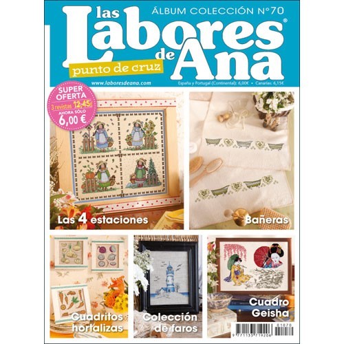 Álbum colección revistas Labores de Ana nº 70