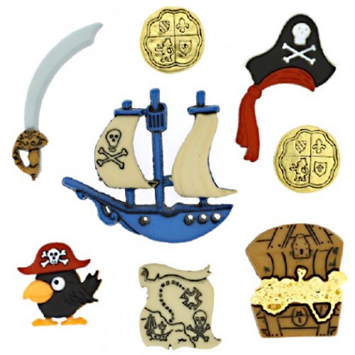 Botones piratas del caribe