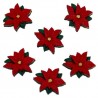 Botones poinsettia