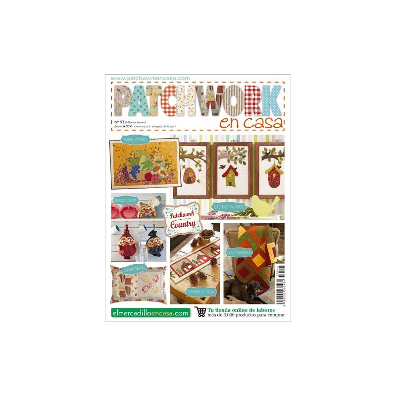 Revista Patchwork en Casa nº 41 - Especial  proyectos country