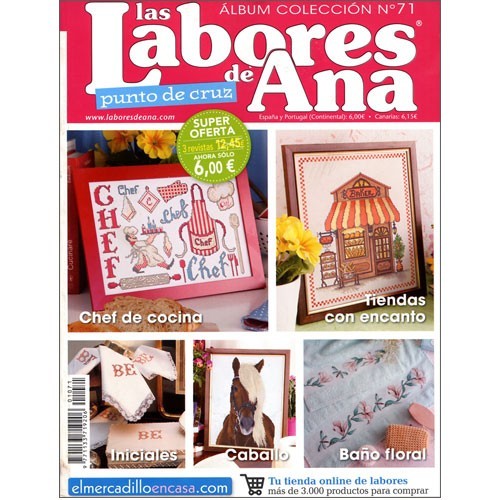 Álbum colección revistas Labores de Ana nº 71