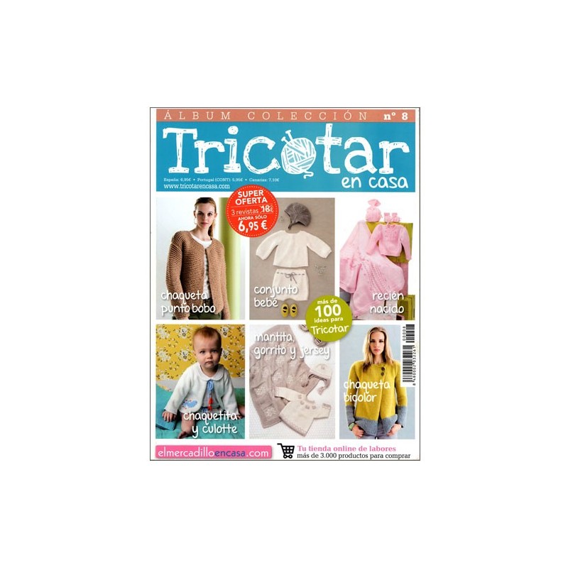 Álbum colección revistas Tricotar en casa nº 8