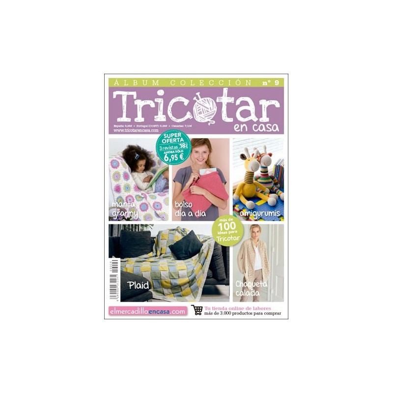 Álbum colección revistas Tricotar en casa nº 9