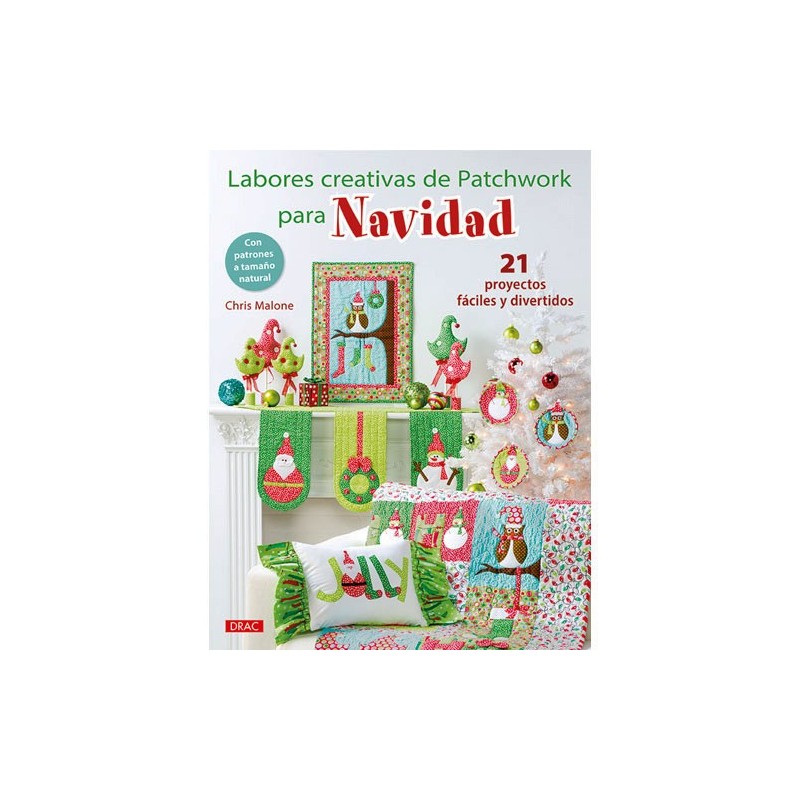 Libro labores creativas de patchwork para navidad