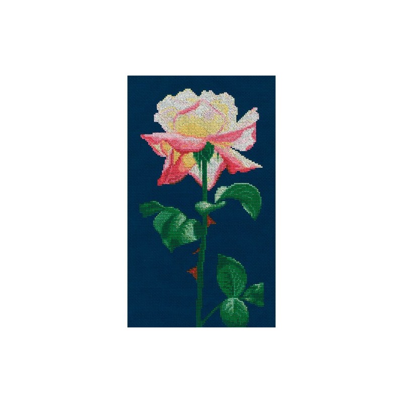 Kit punto de cruz La rosa del amor