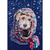 Perrito y bufanda tricot