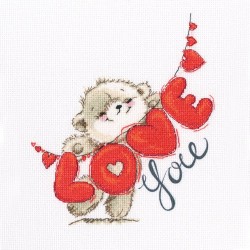 Kit punto de cruz Love you
