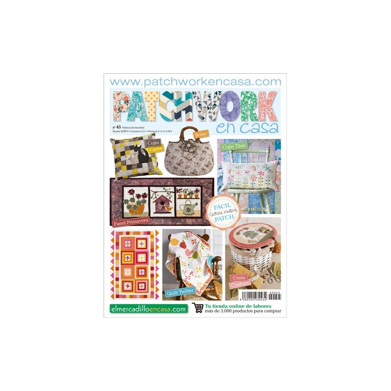 Revista Patchwork en Casa nº 45 - Incluye proyecto Tilda