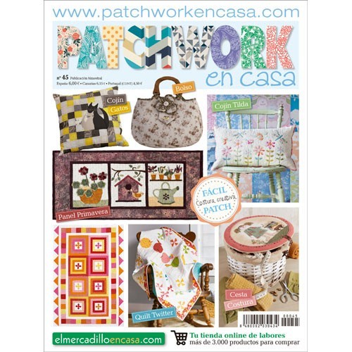 Revista Patchwork en Casa nº 45 - Incluye proyecto Tilda