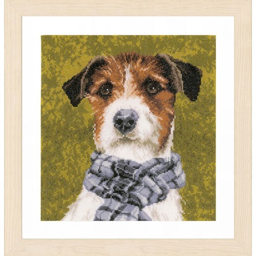 Terrier con bufanda