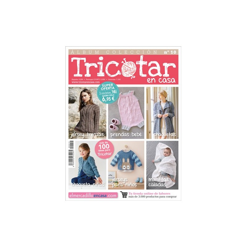 Álbum colección revistas Tricotar en casa nº 10