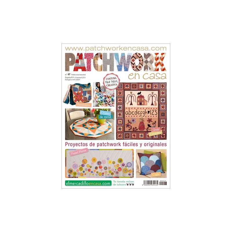 Revista Patchwork en Casa nº 47 - Mochilas y quilts country