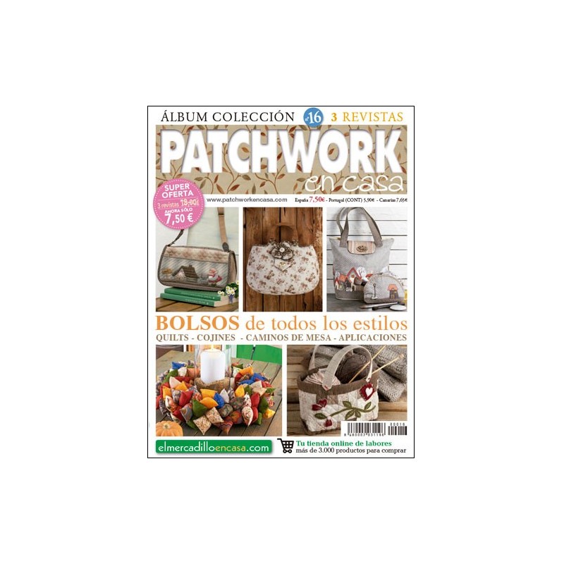 Álbum Colección revistas Patchwork en Casa nº 16