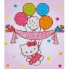 Hello kitty y globos con diamantes