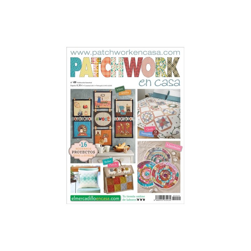 Revista Patchwork en Casa nº 49 - 16 proyectos preciosos