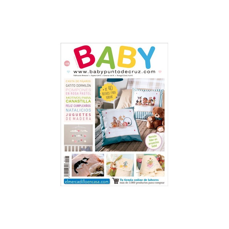 Revista punto de cruz BABY nº 125 - Bordar y crear