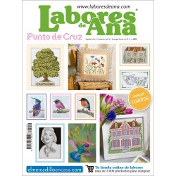 Revista punto de cruz  cuadros Las labores de ana nº 259