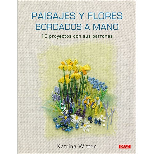 Libro paisajes y flores bordados a mano