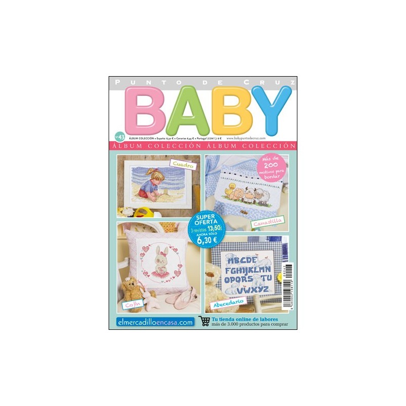 Álbum colección revistas punto de cruz BABY nº 43