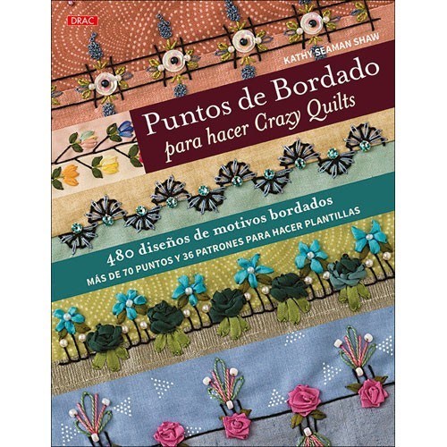 Libro puntos de bordado para hacer crazy quilts