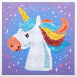 Bordado con diamantes Unicornio