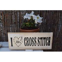 Letrero cross stitch