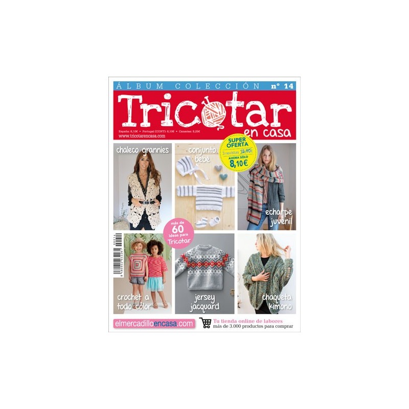 Álbum colección revistas Tricotar en casa nº 14