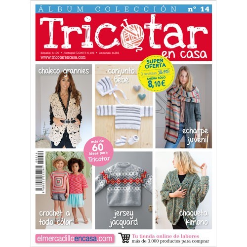 Álbum colección tricotar en casa nº 14