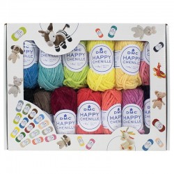 Pack de 25 ovillos happy chenille - amigurumis