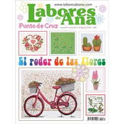 Revista punto de cruz Las labores de ana nº 271 El poder de la flores