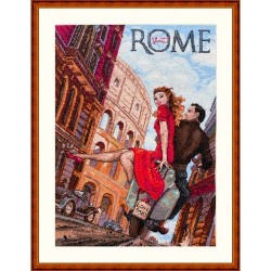 Kit punto de cruz Viaje a Roma
