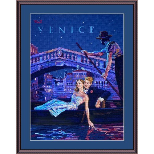 Kit punto de cruz Viaje a Venecia