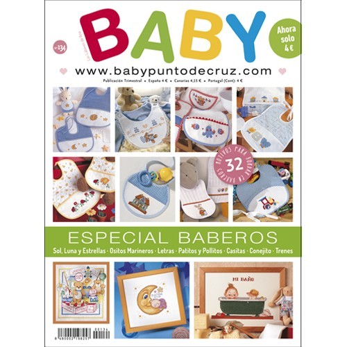 Revista punto de cruz baberos BABY nº 134  -