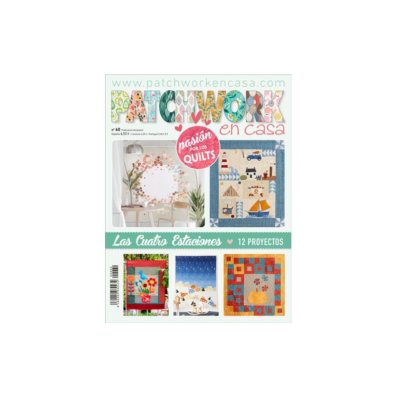 Revista Patchwork en Casa nº 60 - Especial pasión por los quilts 4 estaciones