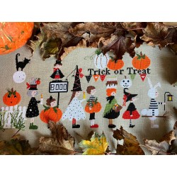 Kit punto de cruz Trick or...