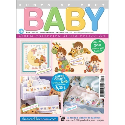 Álbum colección revistas punto de cruz BABY nº 44