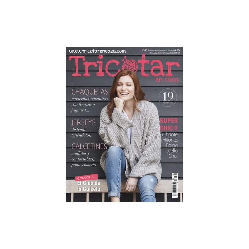 Revista Tricotar en casa nº 45 moda mujer