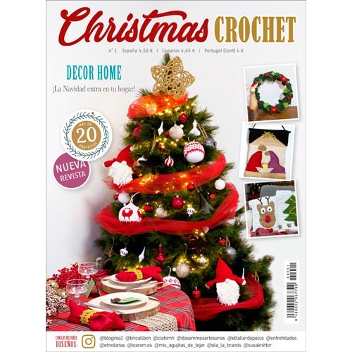 Revista crochet Christmas crochet - decor home nº 1