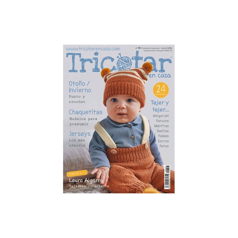 Revista Tricotar en casa nº 46  especial bebé-infantil