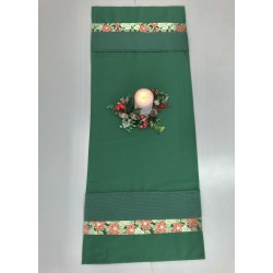 Camino de mesa punto de cruz Navidad