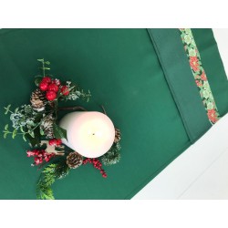 Camino de mesa punto de cruz Navidad