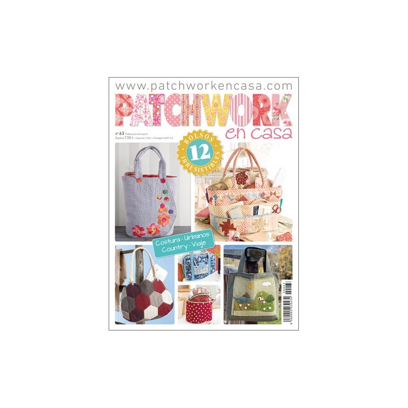 Revista Patchwork en Casa nº 63 - Especial bolsos y bolsas costura