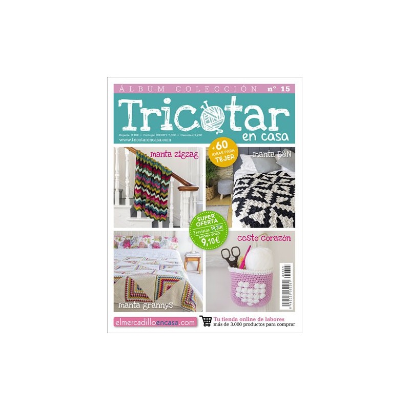 Álbum colección revistas Tricotar en casa nº 15