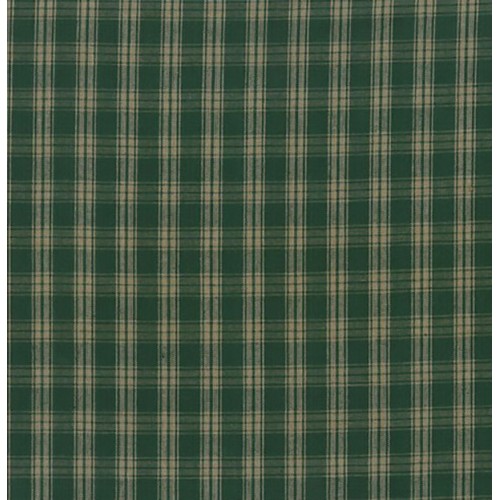 Telas cuadros verde -beige