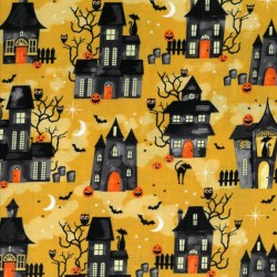 Telas halloween casas...